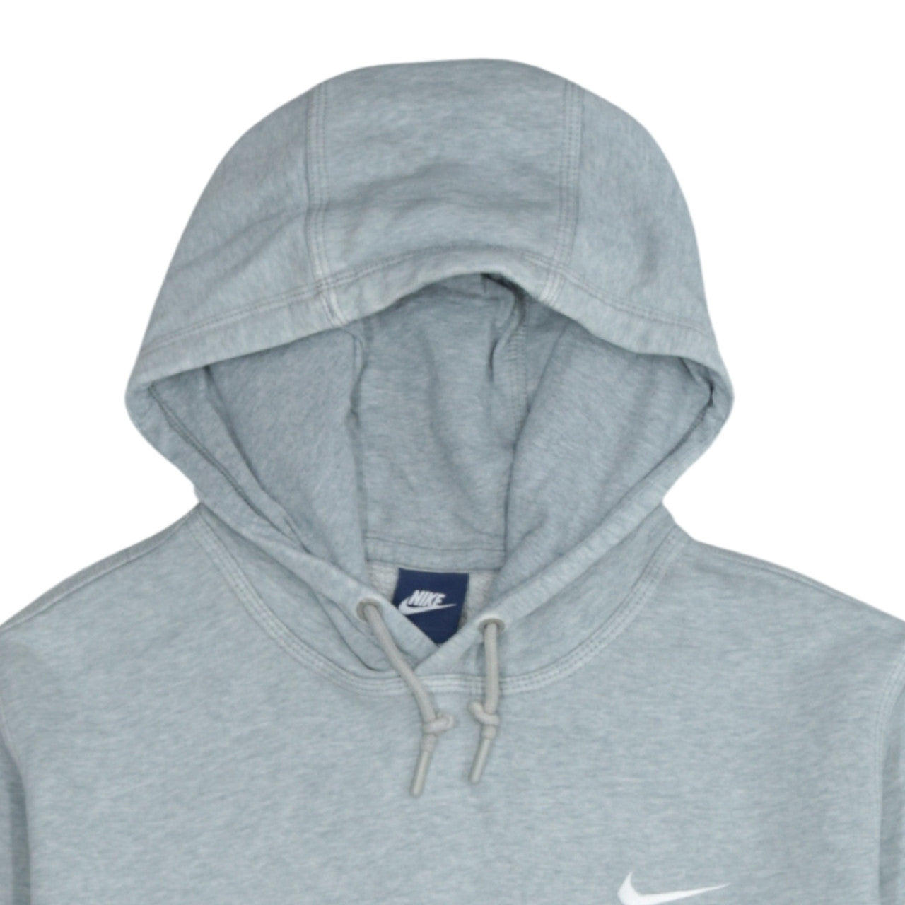 Nike Men's Grey Pullover Hoodie L Logo Fleece Sweatshirt