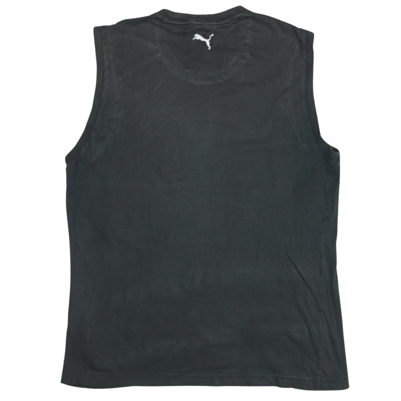 Puma Men's Black XL Sleeveless Logo Tank Top Gym Training Jersey