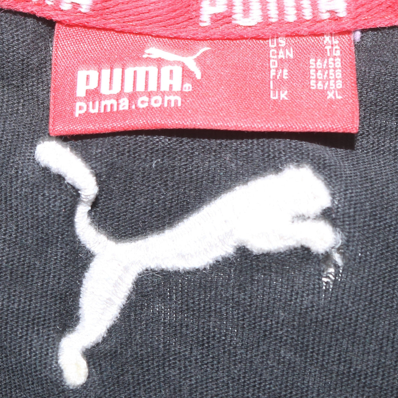 Puma Men's Black XL Sleeveless Logo Tank Top Gym Training Jersey
