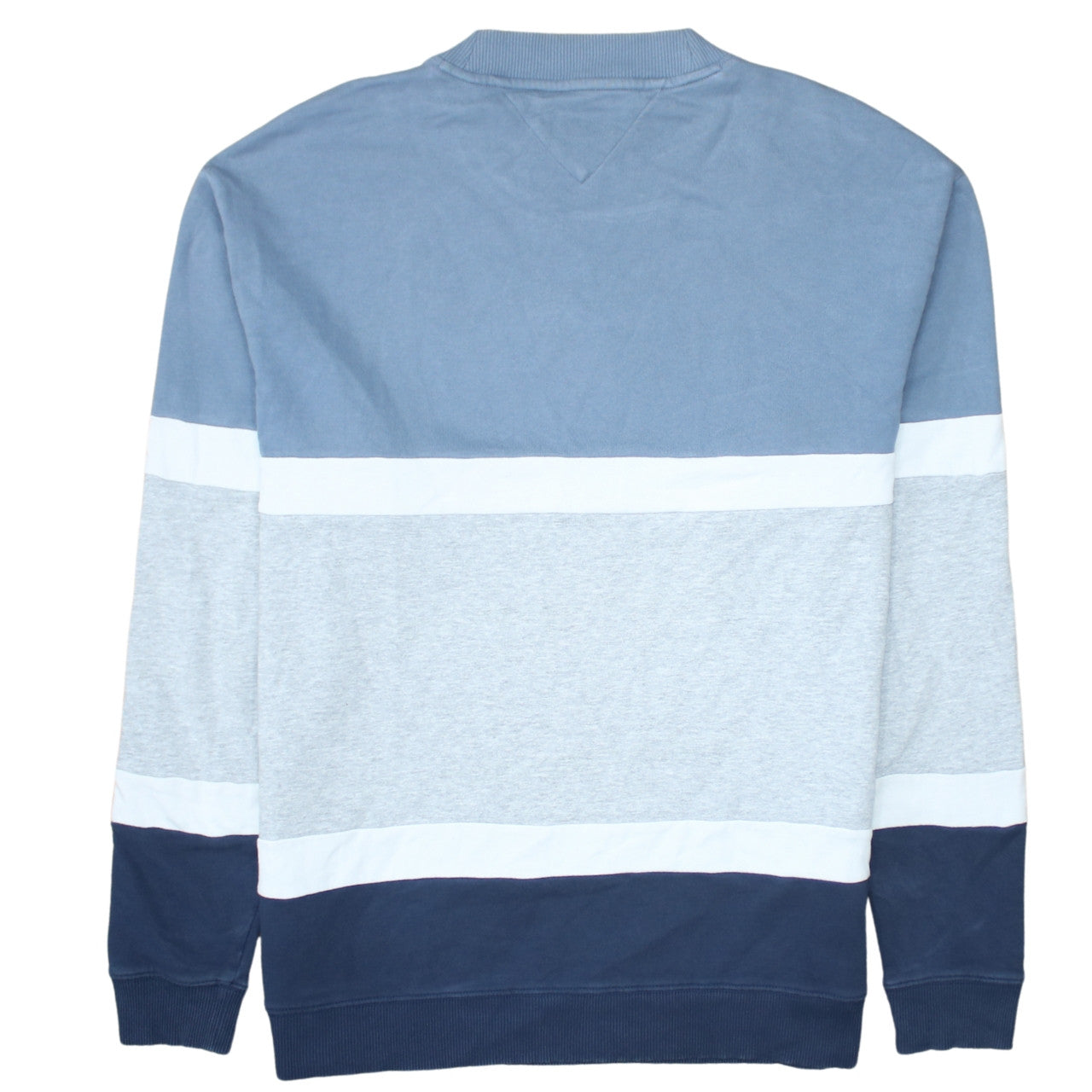 Tommy Jeans Mens Blue Colour Block Crew Neck Sweatshirt XL