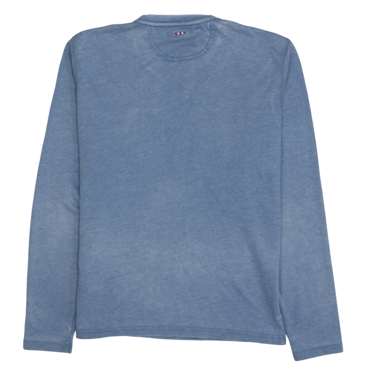 Napapijri Men Blue Medium Pullover Crew Neck Graphic Sweatshirt