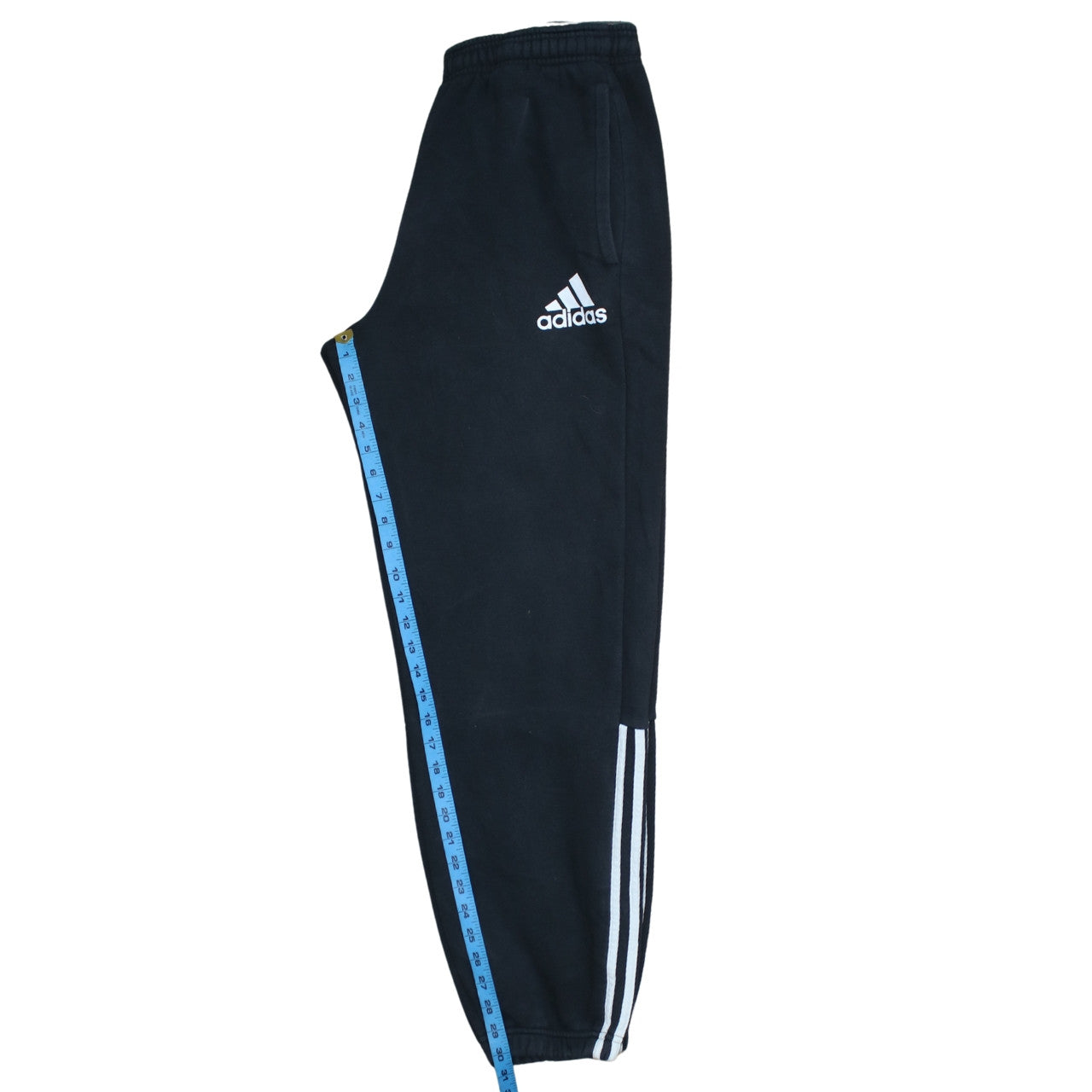Adidas Men's Black Fleece Sweatpants L Regular Fit Casual Trousers