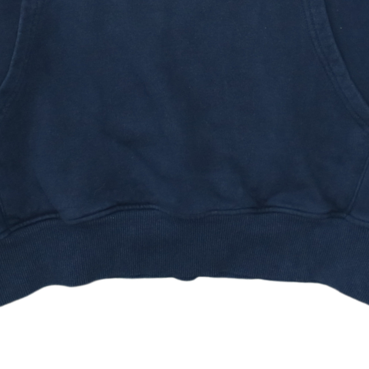 The North Face Men's Blue Pullover Hoodie L Logo Fleece Cotton