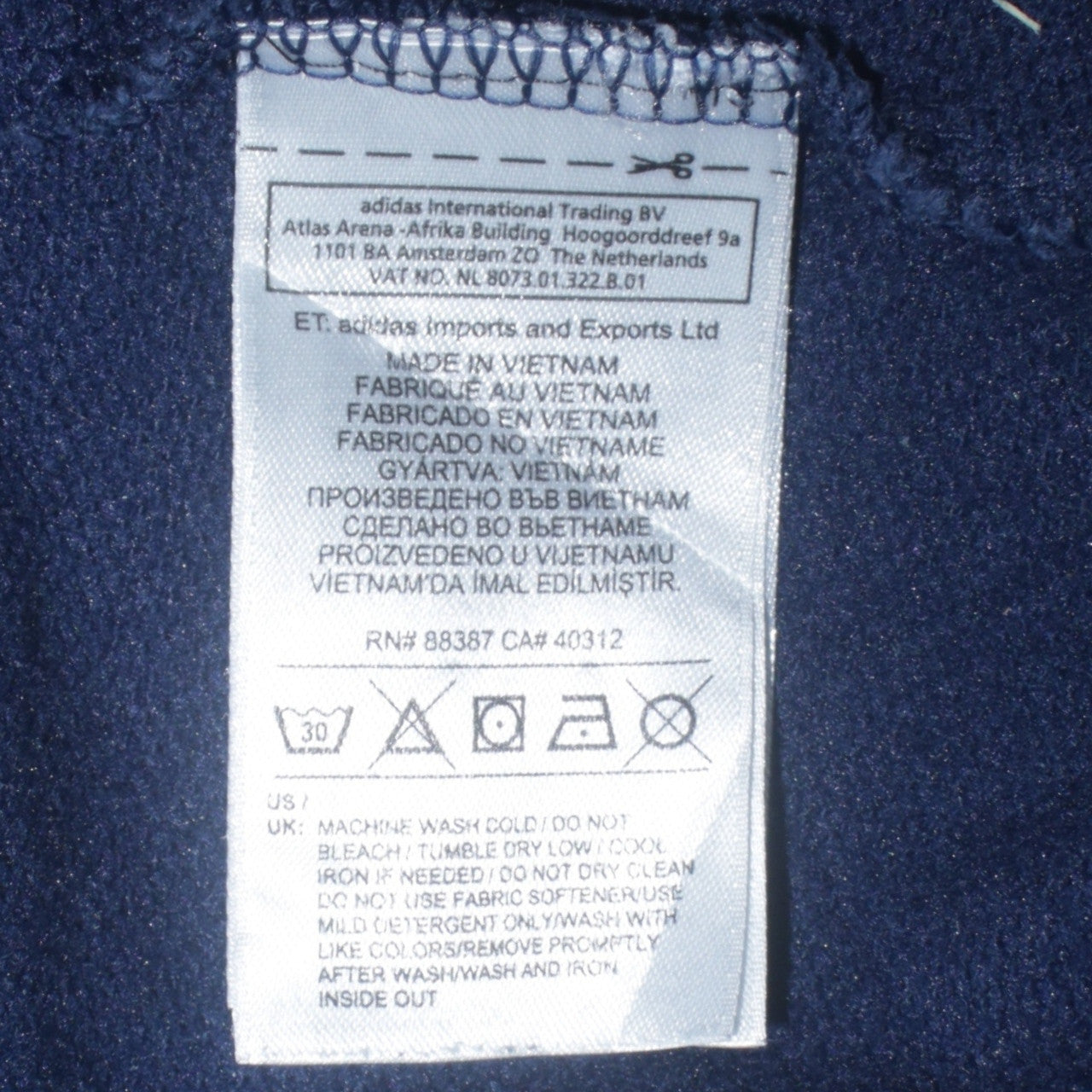 Adidas StellaSport Women's Navy & Pink Pullover Hoodie Size 16-18