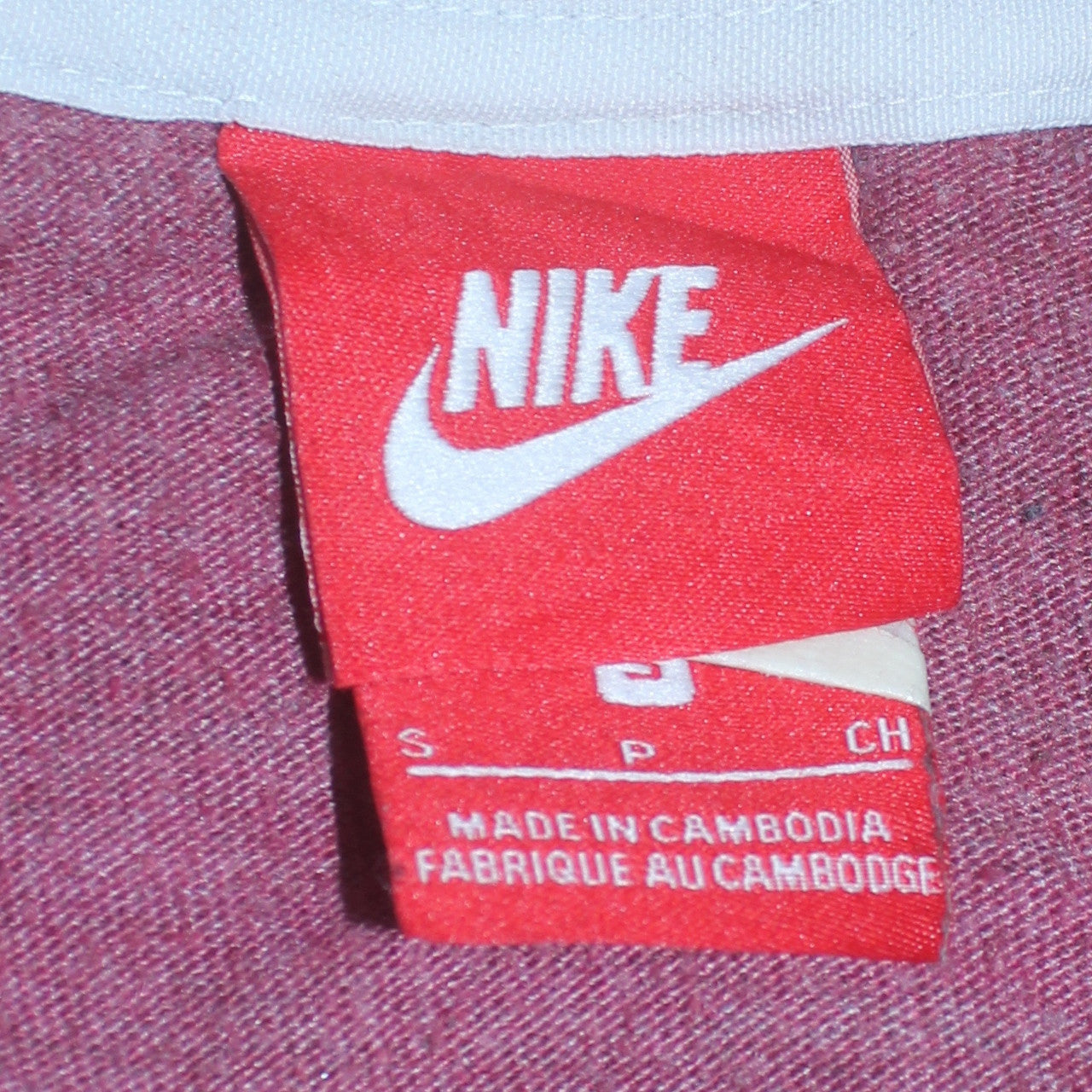 Nike Womens Burgundy Crew Neck Pullover Sweatshirt Size S