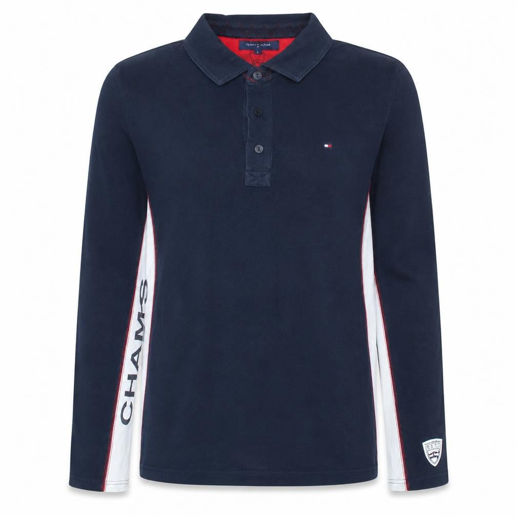 Tommy Hilfiger Men’s Blue Long Sleeve Ski Polo L