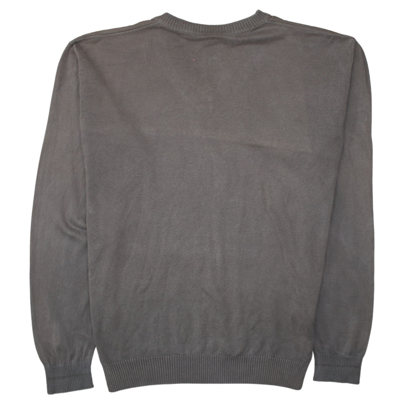 Lacoste Men Brown Cotton V-Neck Jumper Size XL