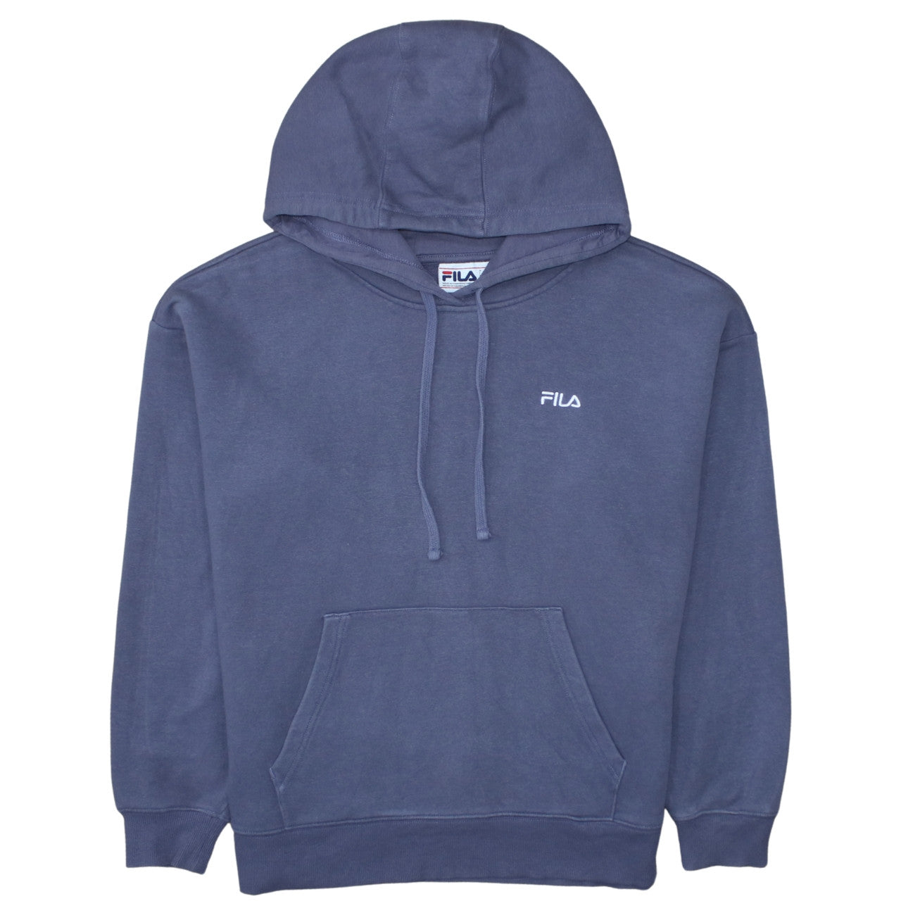 FILA Men's Blue Pullover Hoodie XL Regular Fit Fleece Sweatshirt
