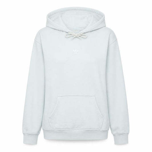 Adidas Women White Hoodie Size 8 Pullover Cotton Blend