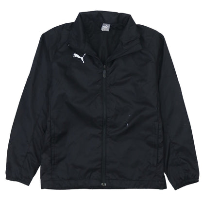 Additional front view of Puma boys’ black 12-13 years track jacket full zip sports outerwear
