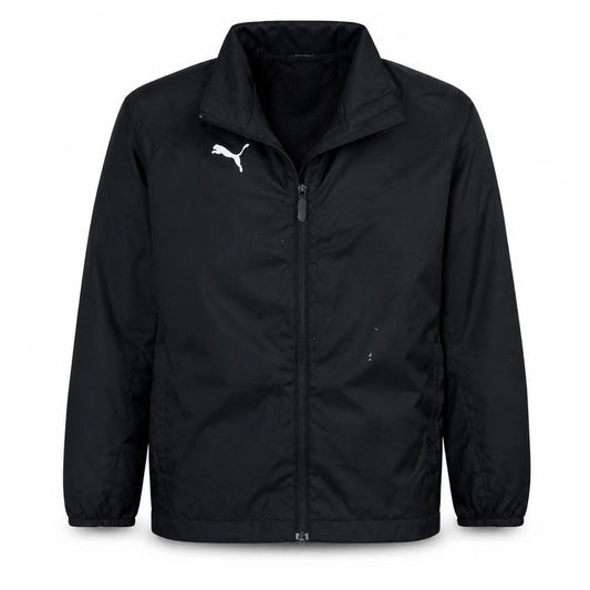 Puma Boys Black 12-13 Years Track Jacket Full Zip Sports Outerwear