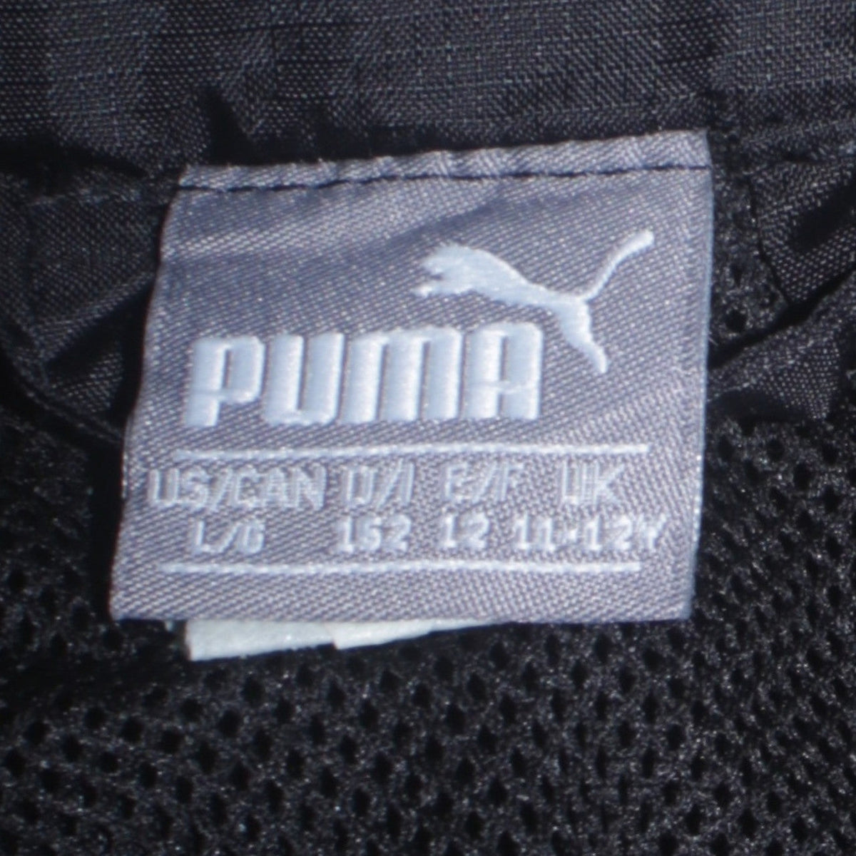 Puma Boys Black 12-13 Years Track Jacket Full Zip Sports Outerwear