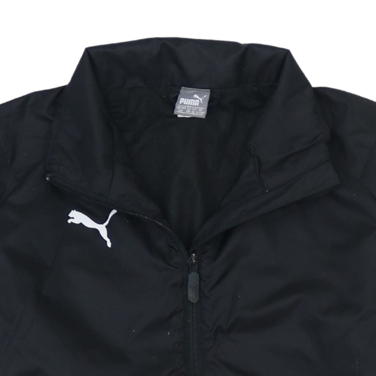 Puma Boys Black 12-13 Years Track Jacket Full Zip Sports Outerwear