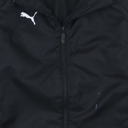 Additional view of Puma boys’ black 12-13 years track jacket full zip sports outerwear