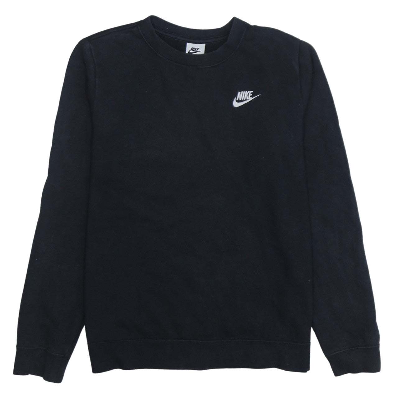 Nike Men's Black Crew Neck Logo Sweatshirt Size S