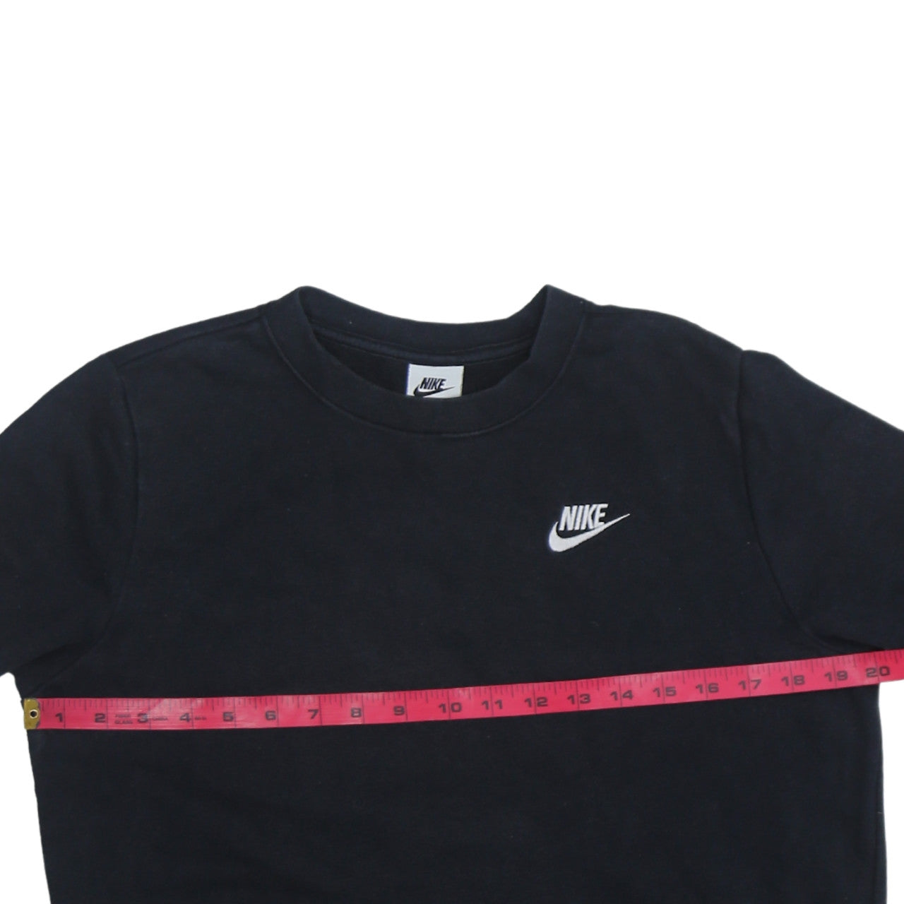 Nike Men's Black Crew Neck Logo Sweatshirt Size S