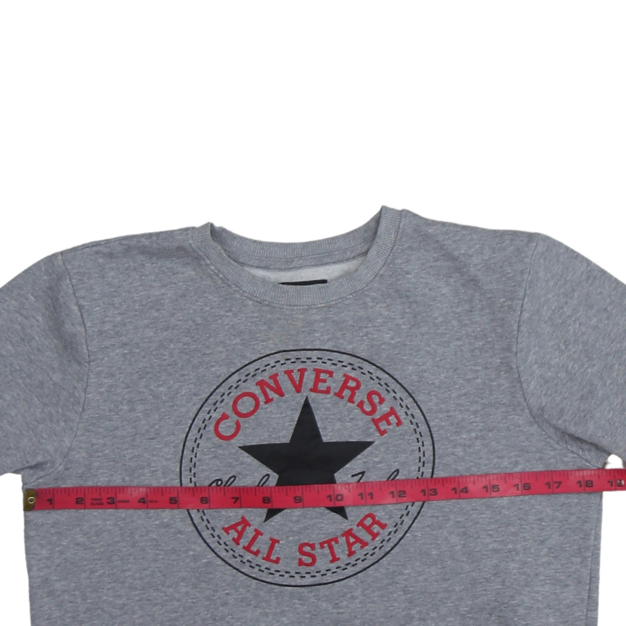 Converse Boys Grey Crew Neck Sweatshirt XL 13-15 Years Graphic Print