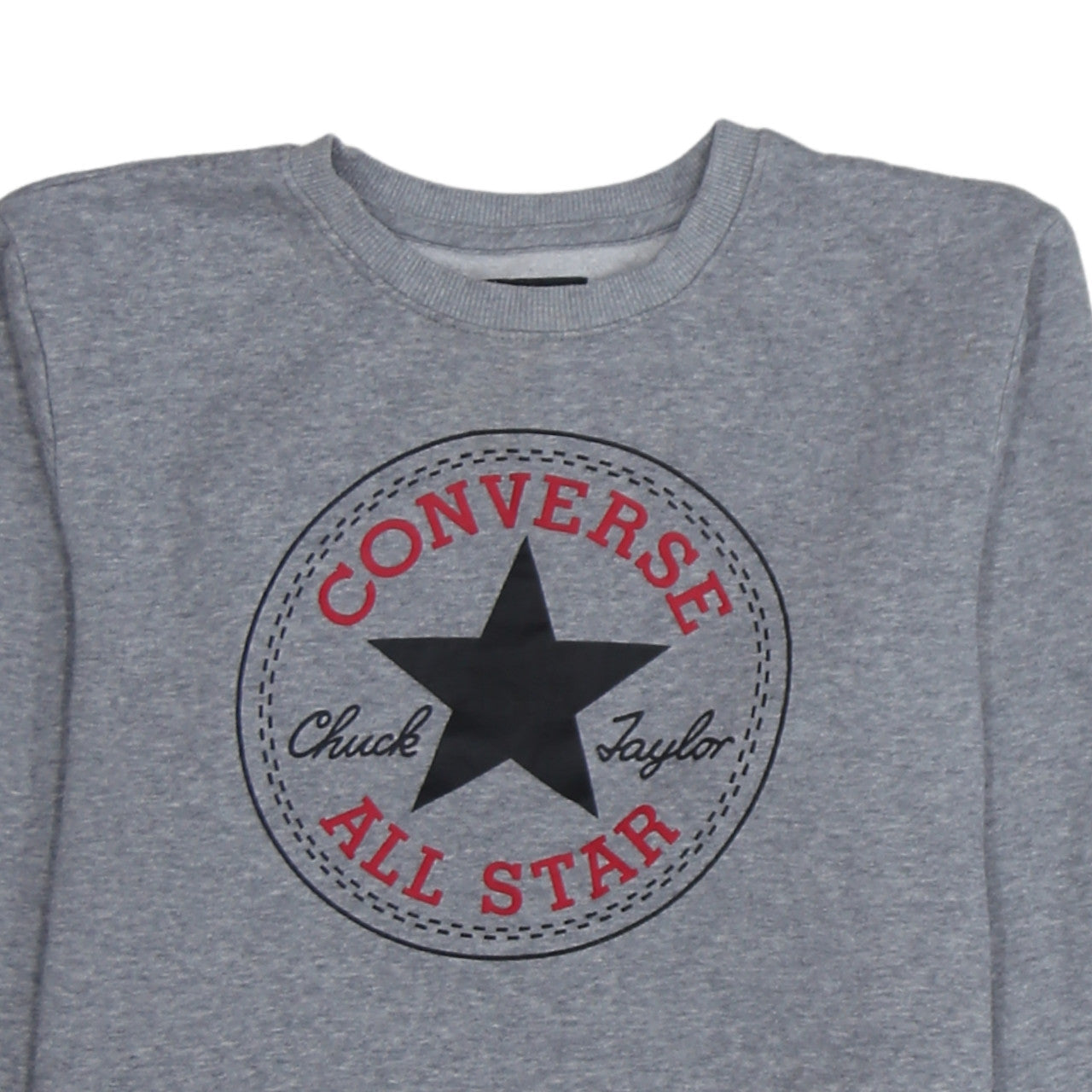 Converse Boys Grey Crew Neck Sweatshirt XL 13-15 Years Graphic Print