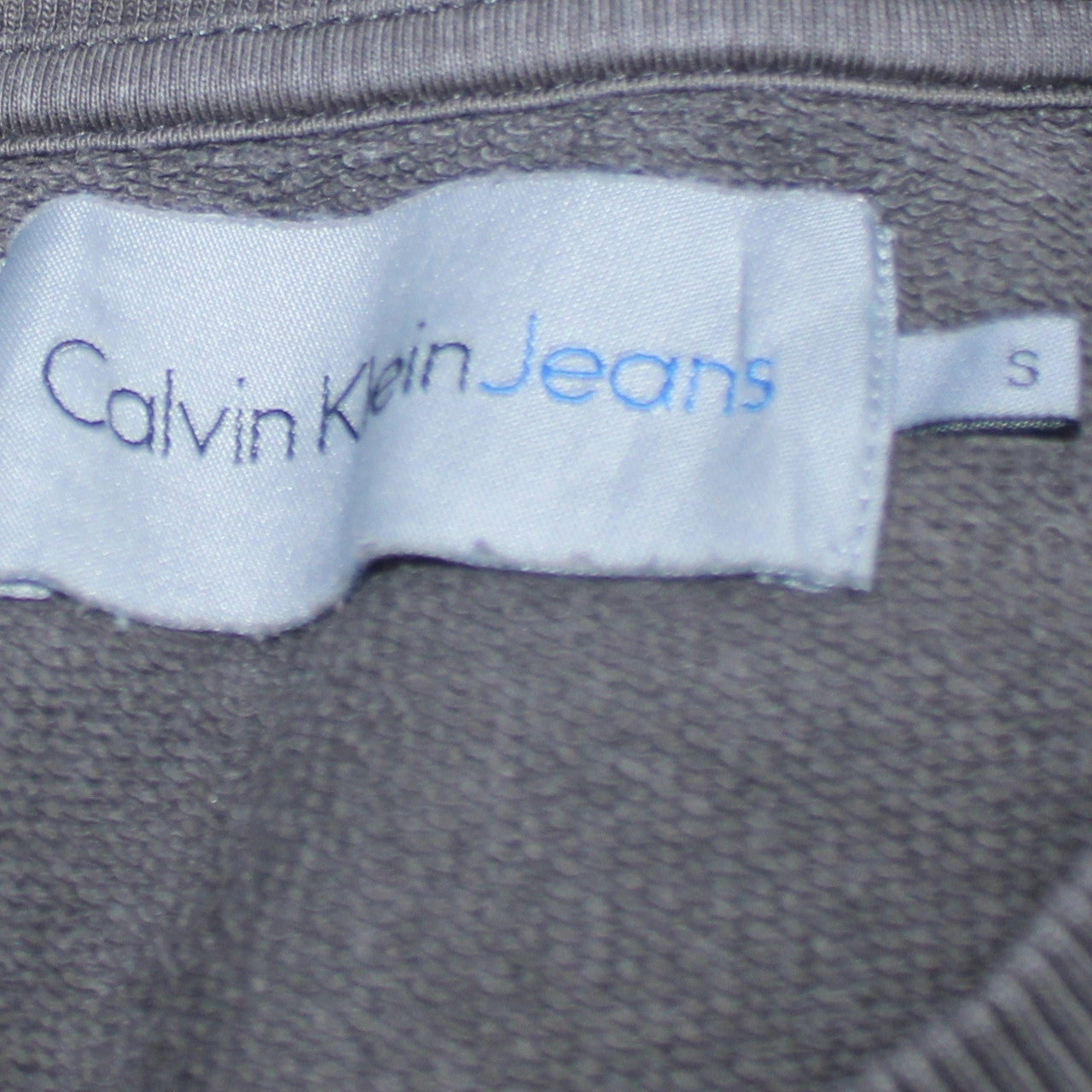 Calvin Klein Jeans Men Brown Cotton Logo Sweatshirt Size S