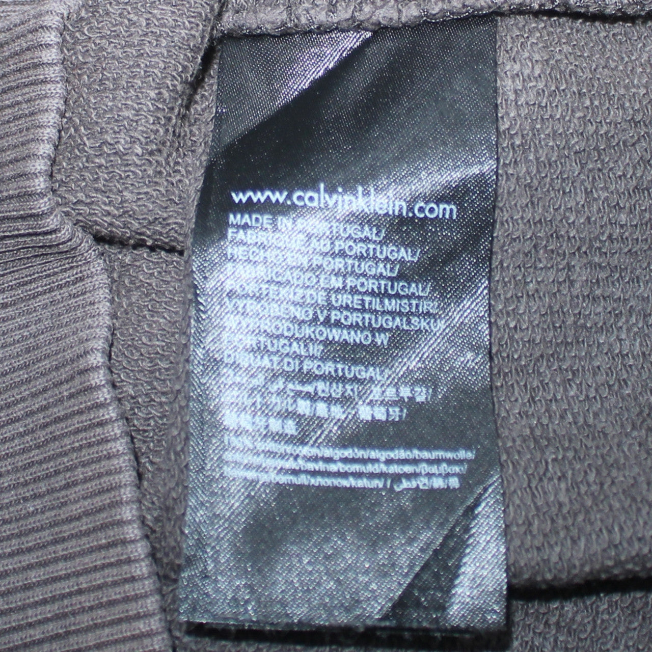 Calvin Klein Jeans Men Brown Cotton Logo Sweatshirt Size S