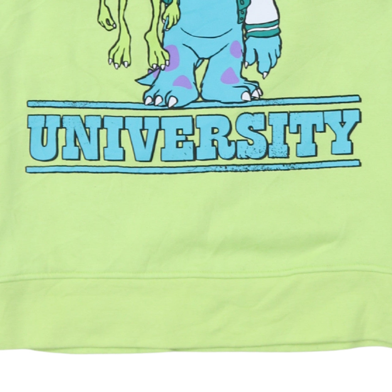 Pixar Monsters University Green Unisex Sweatshirt Size S