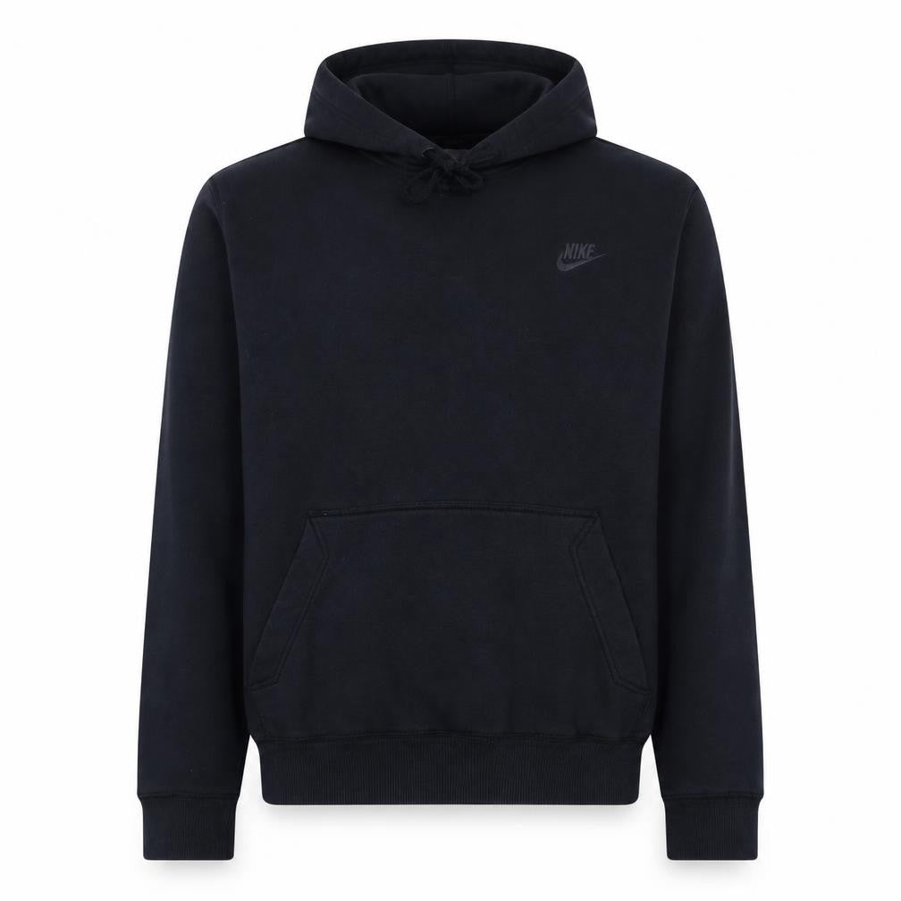 Nike Men's Black Pullover Hoodie Sweatshirt Size L Fleece Logo