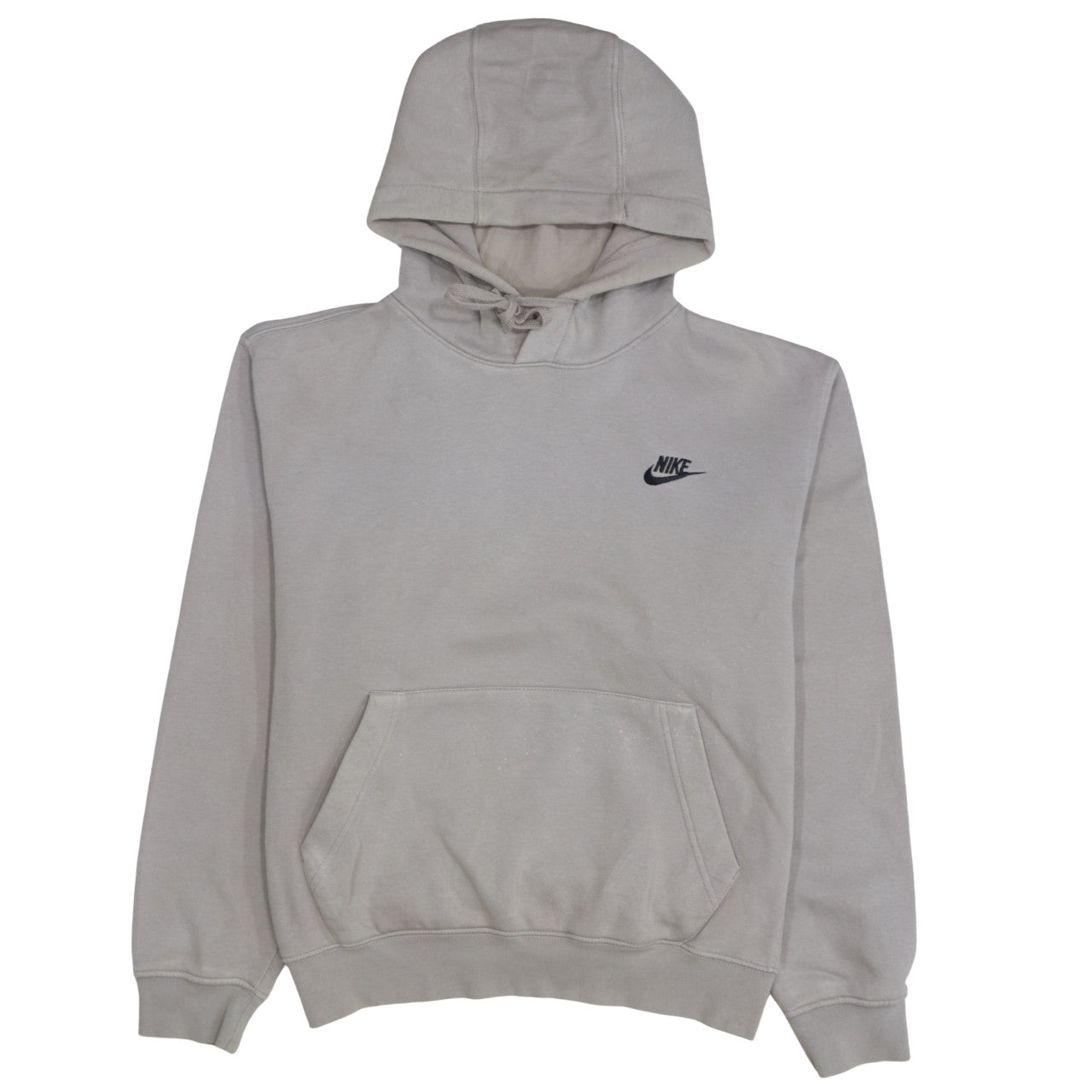 Nike Men's Grey Pullover Hoodie Small Fleece Logo Sportswear