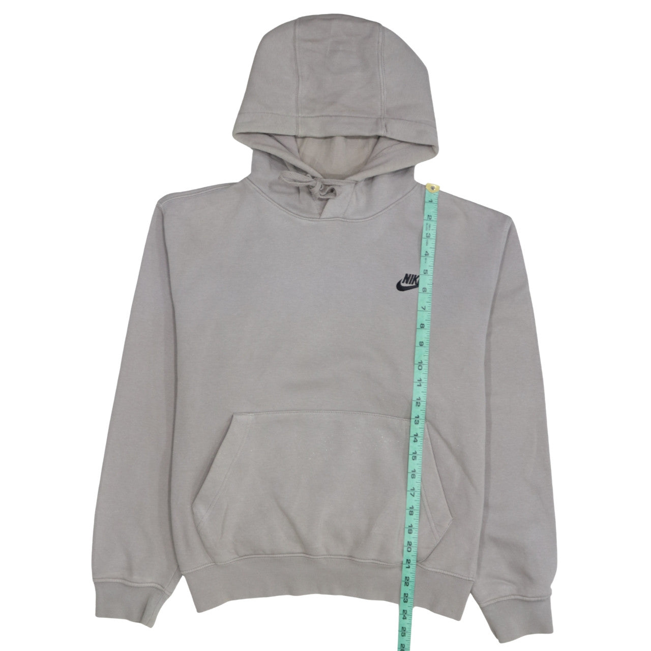 Nike Men's Grey Pullover Hoodie Small Fleece Logo Sportswear