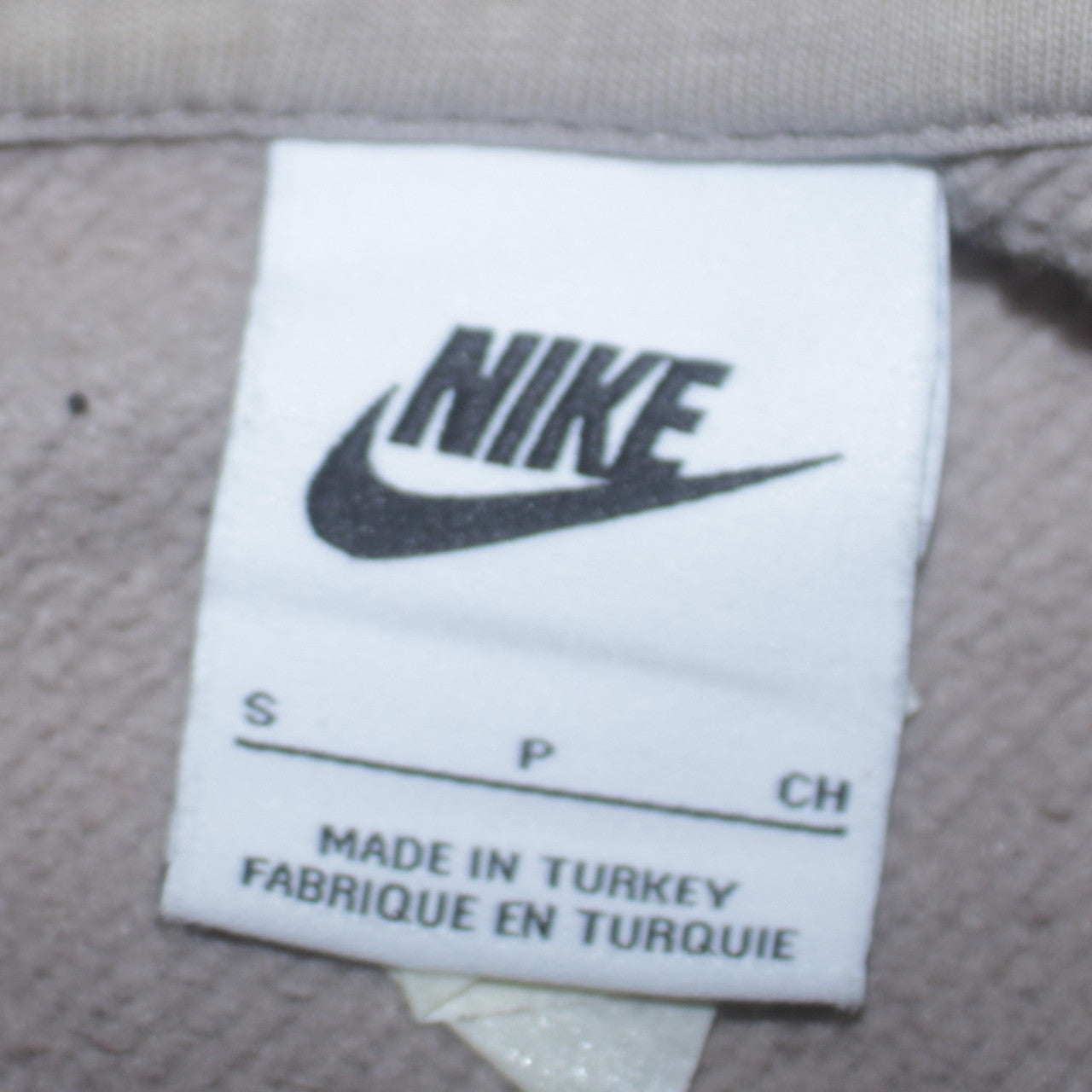 Nike Men's Grey Pullover Hoodie Small Fleece Logo Sportswear