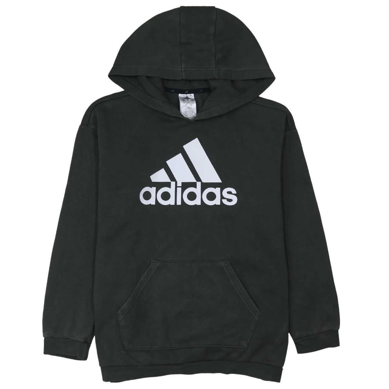 Adidas Womens Black Small Pullover Hoodie with Logo Design
