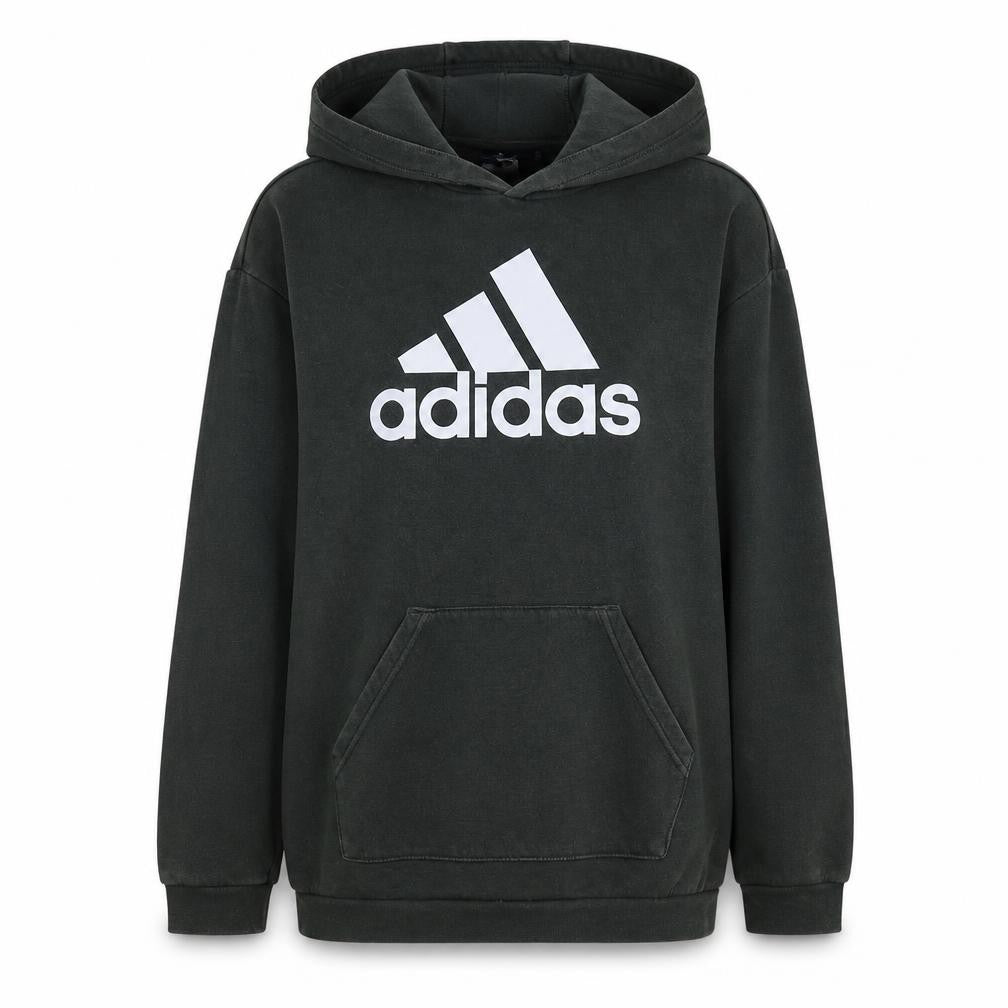 Adidas Womens Black Small Pullover Hoodie with Logo Design