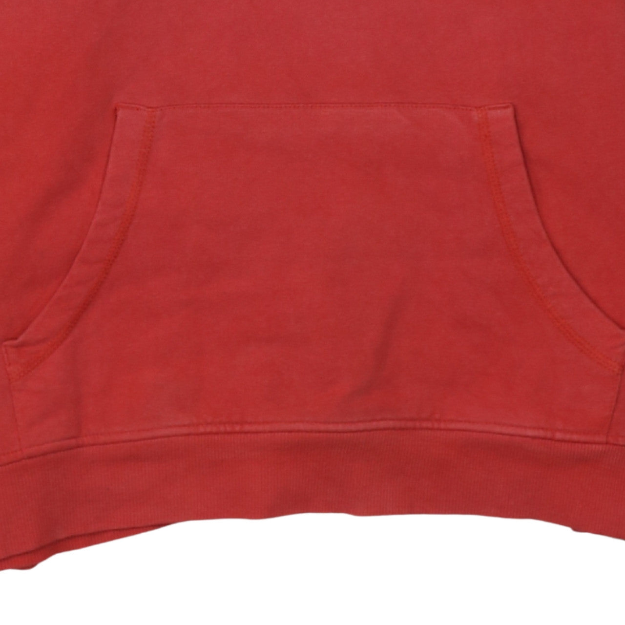 Dickies Mens Red Pullover Hoodie Medium Graphic Logo Cotton Blend