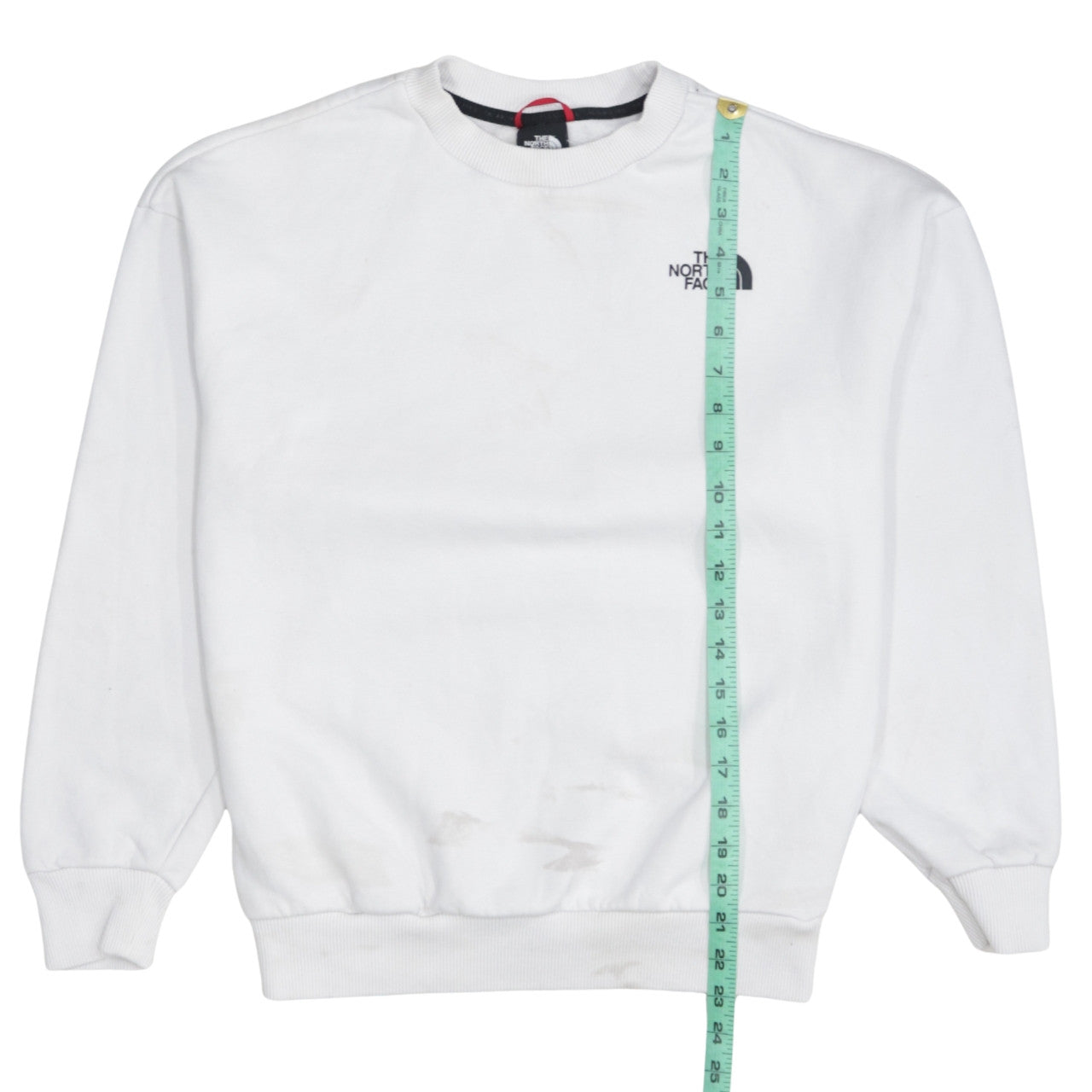 The North Face Womens White Small Pullover Sweatshirt Graphic Print