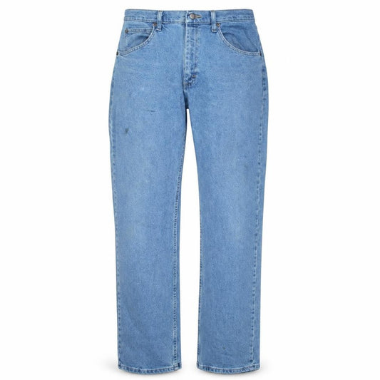 Wrangler Men's Blue 32x34 Straight Leg Light Wash Jeans