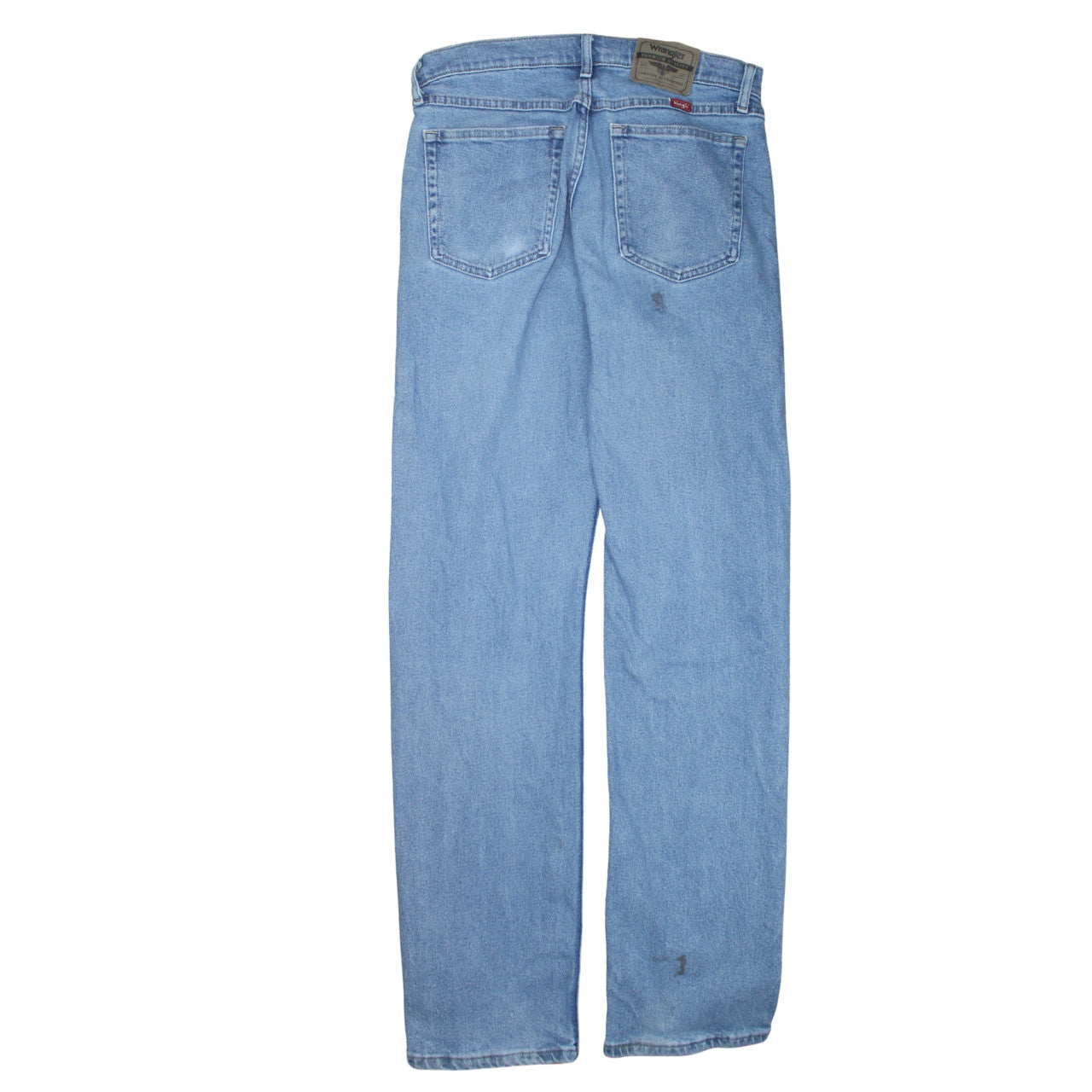 Wrangler Men's Blue 32x34 Straight Leg Light Wash Jeans