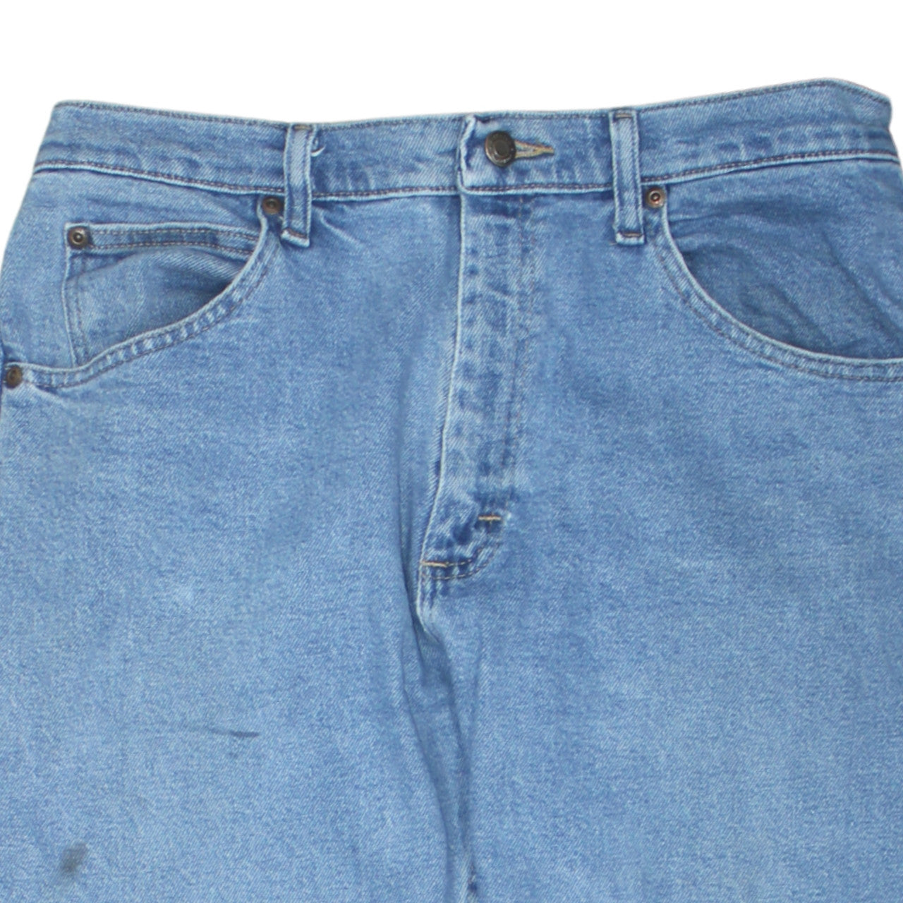 Wrangler Men's Blue 32x34 Straight Leg Light Wash Jeans