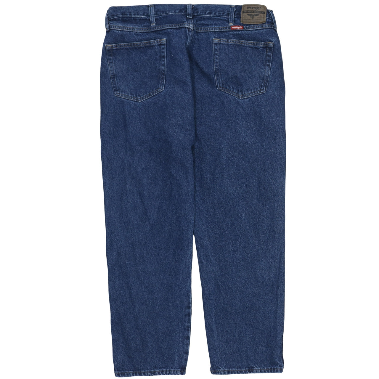 Wrangler Men's Blue 42x30 Regular Fit Straight Denim Jeans