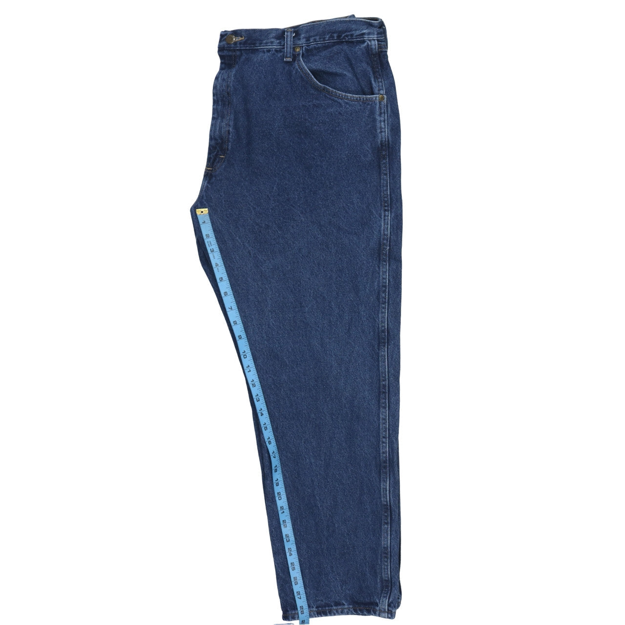 Wrangler Men's Blue 42x30 Regular Fit Straight Denim Jeans