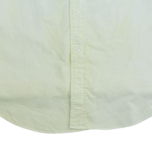 Tommy Hilfiger Mens Yellow Long Sleeve Button-Up Shirt Size L