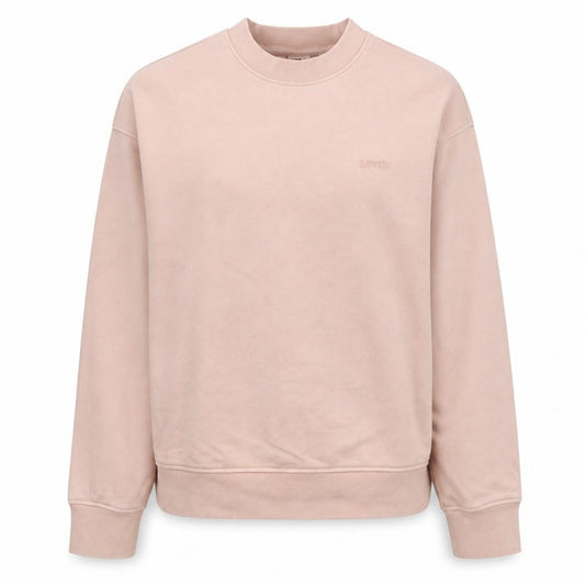 Levi's Women Pink Crew Neck Pullover Sweatshirt Size S Cotton Blend