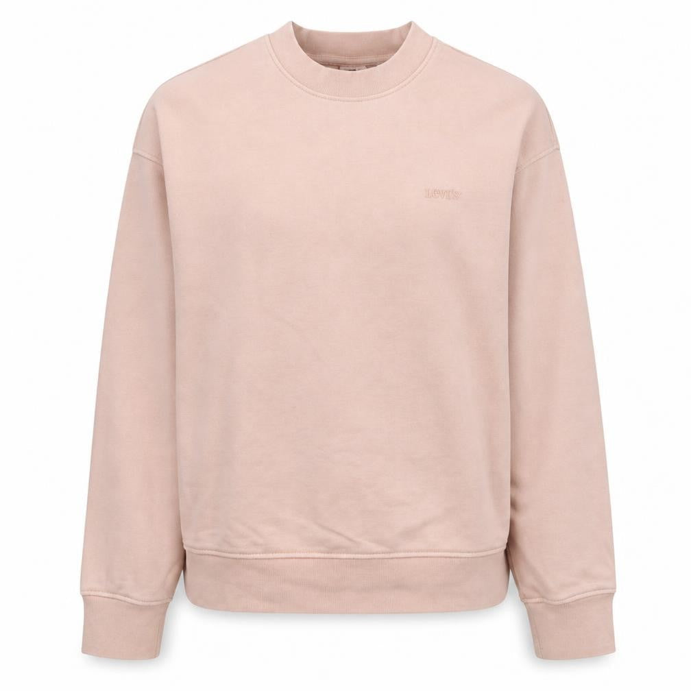 Levi's Women Pink Crew Neck Pullover Sweatshirt Size S Cotton Blend
