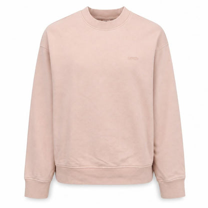 Levi's Women Pink Crew Neck Pullover Sweatshirt Size S Cotton Blend