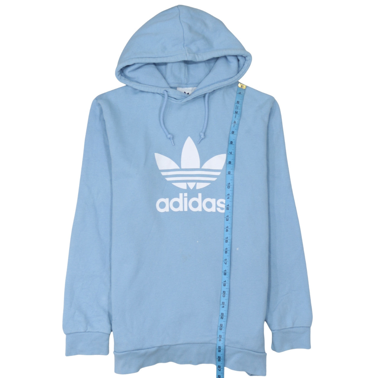 Adidas Men Blue Pullover Hoodie M Logo Sportswear