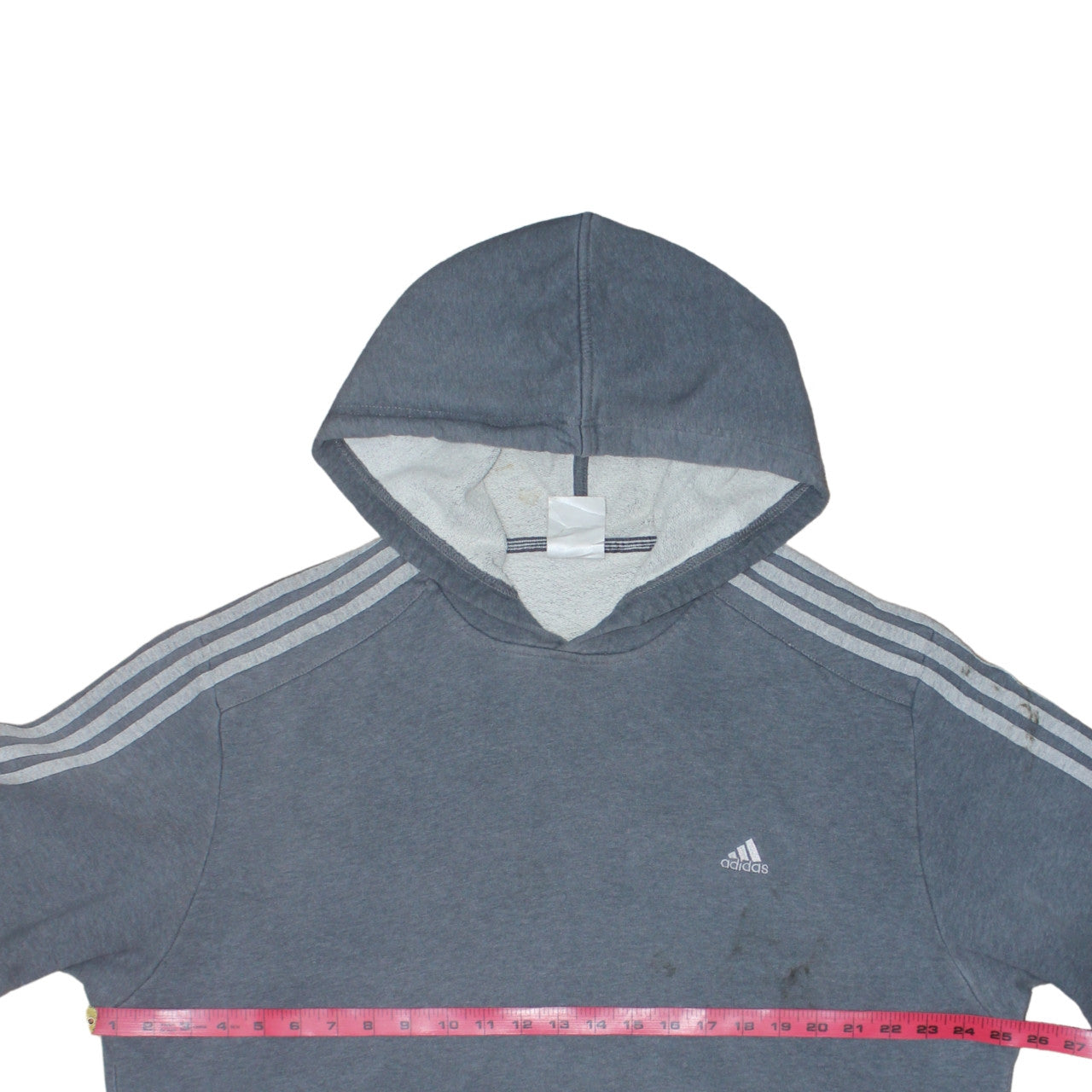 Adidas Men's Grey Pullover Hoodie Size M Sportswear
