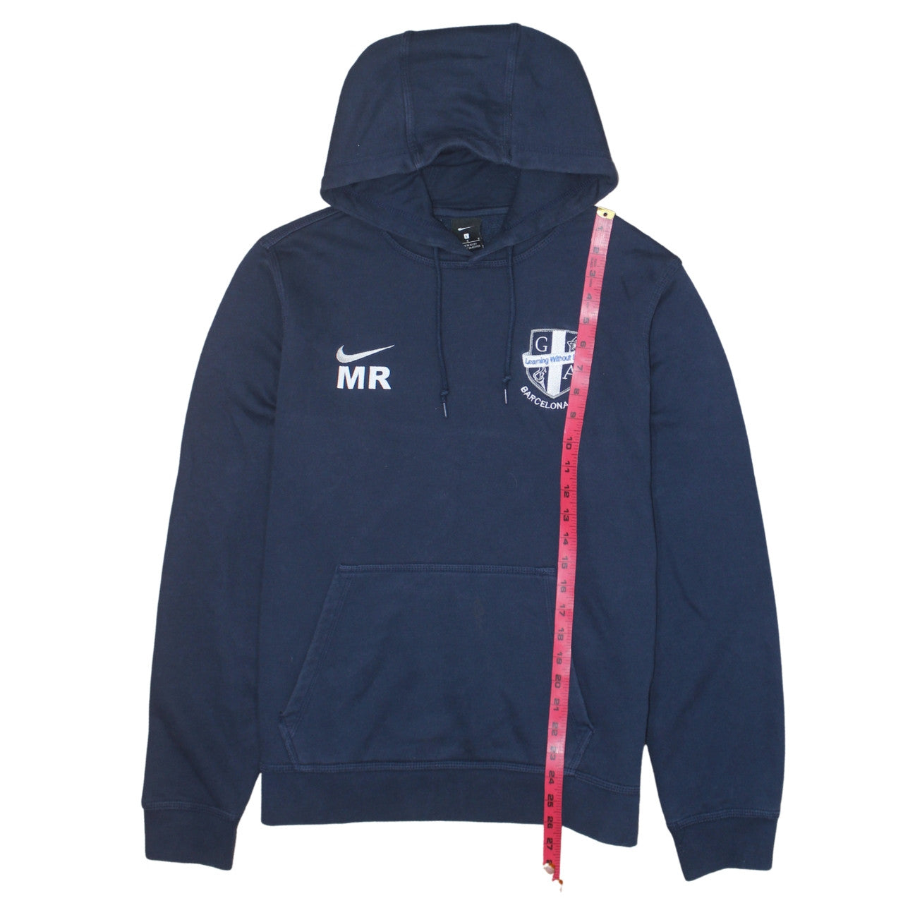 Nike Men's Blue Pullover Hoodie Size L Embroidered Logo