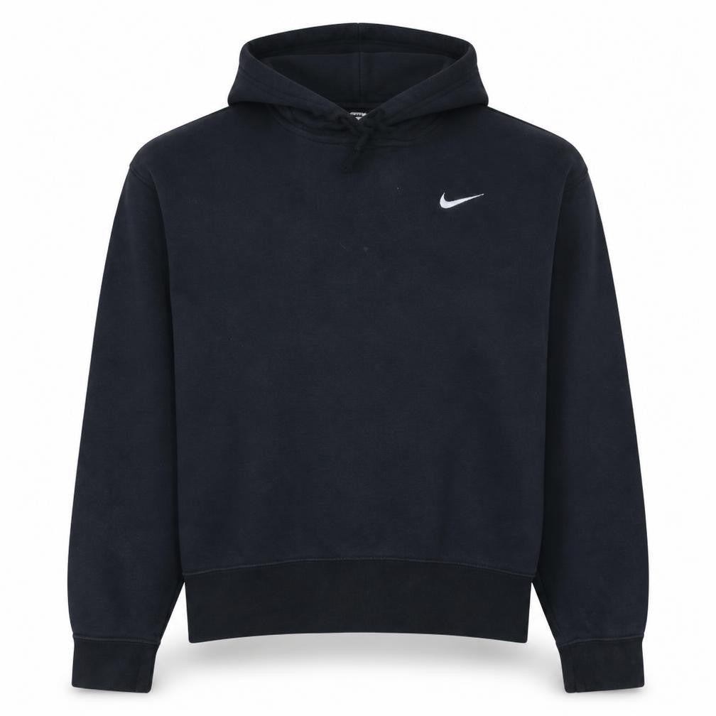 Nike Men's Black Pullover Hoodie Small Logo Fleece Sweatshirt