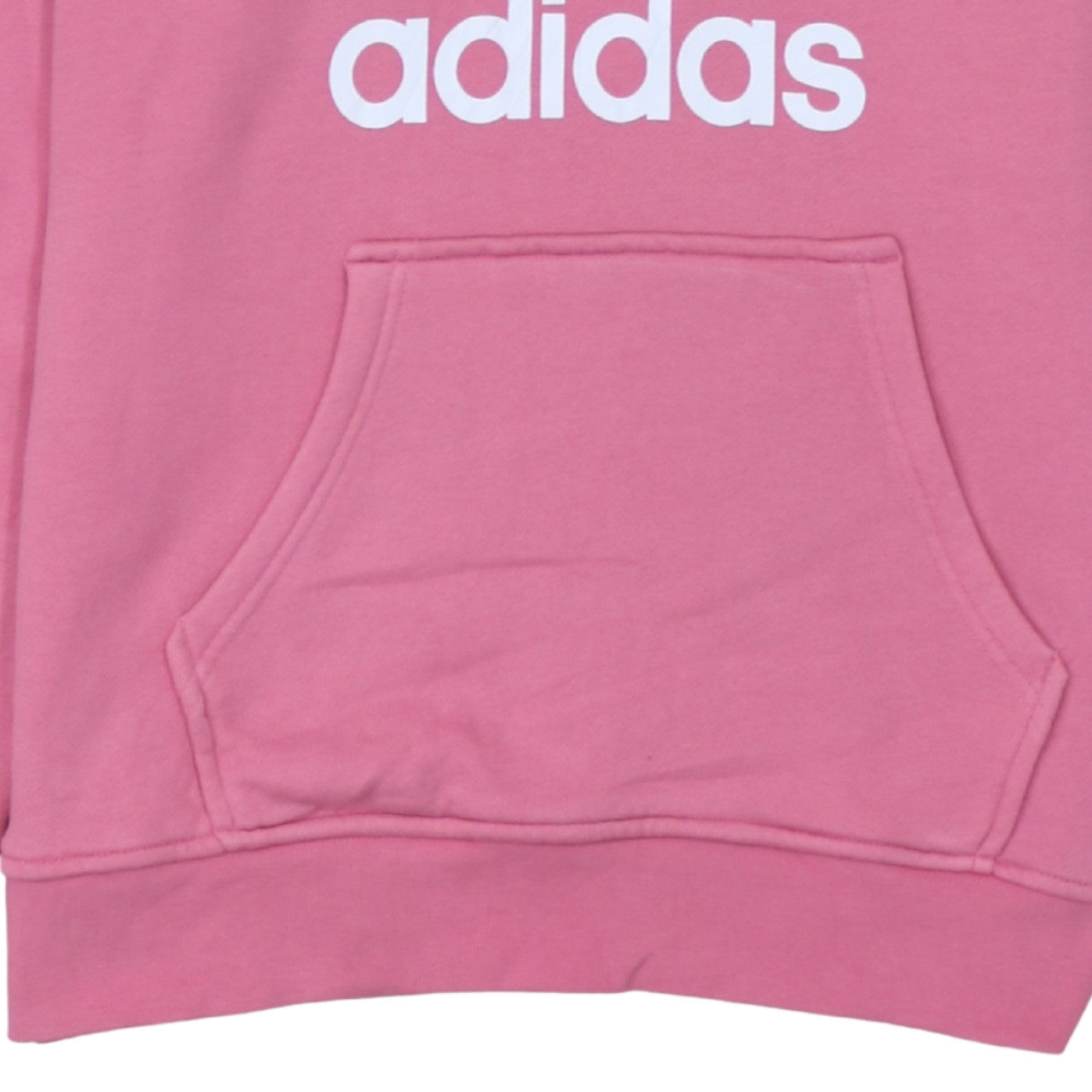 Adidas Womens Pink Pullover Hoodie XS Graphic Logo Cotton Casual