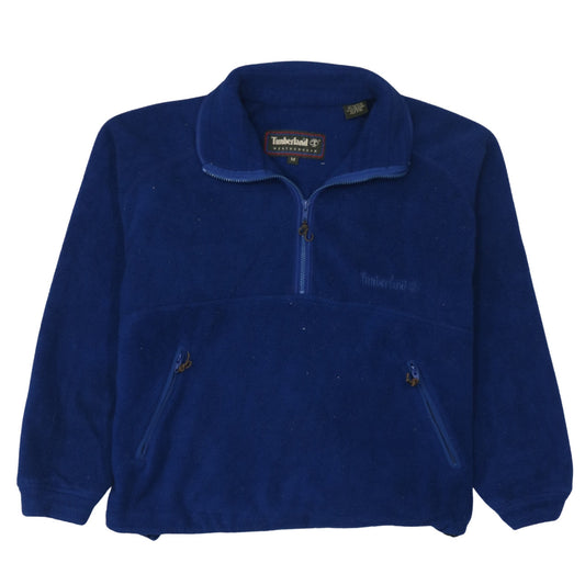 Timberland Mens Blue Fleece 1/2 Zip Pullover Sweatshirt M