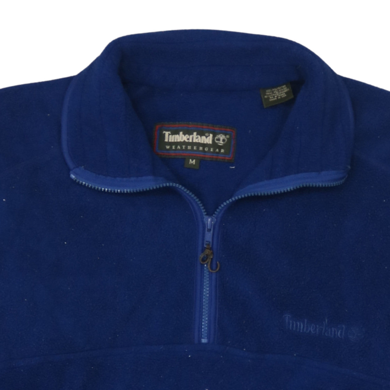 Timberland Mens Blue Fleece 1/2 Zip Pullover Sweatshirt M