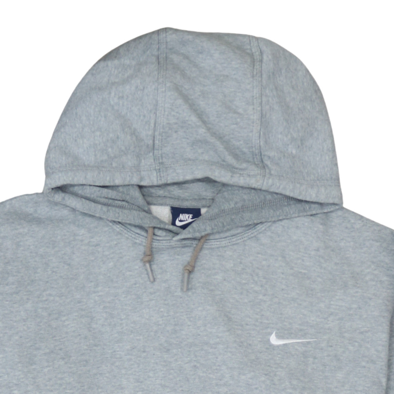 Nike Men's Grey XL Pullover Hoodie with Logo and Kangaroo Pocket